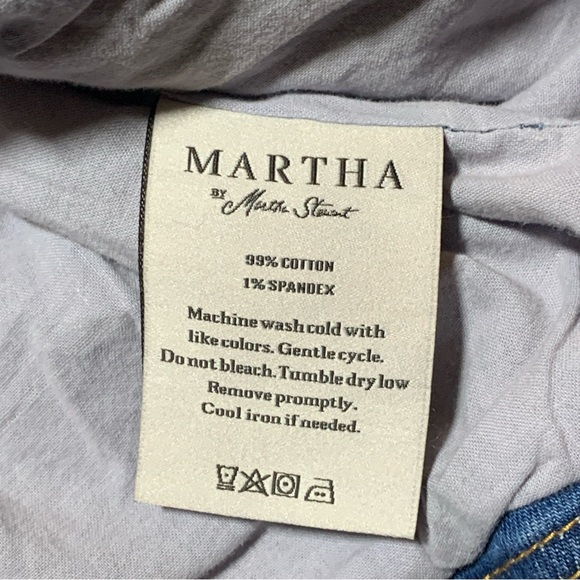 Martha Stewart Weekend Jean Jacket Medium Wash Denim Sz M NWT - Picture 8 of 12
